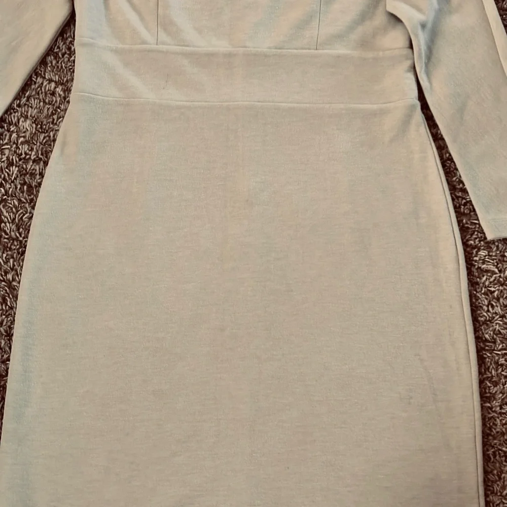Ann Taylor Long Sleeve Sheath Dress in Light Beige - Picture 5 of 7